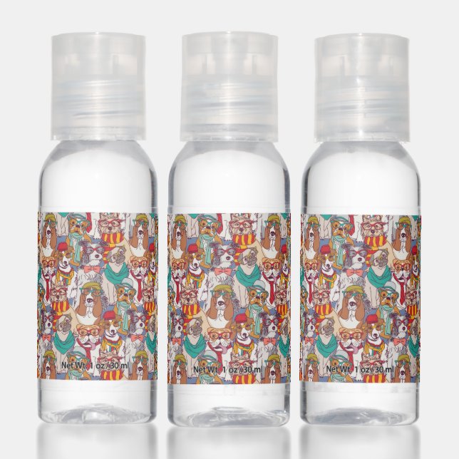 Cute Puppy Fashion Pattern Hand Sanitizer (Set)