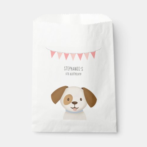 Cute Puppy Favor Bag