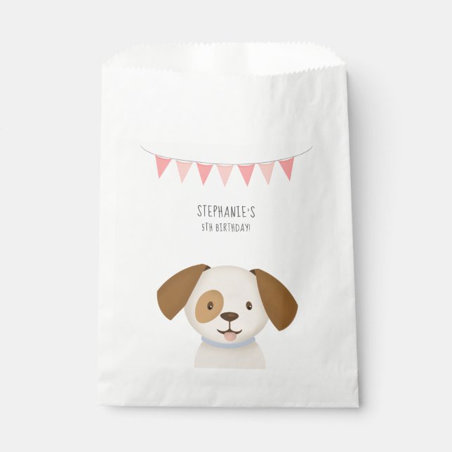 Cute Puppy Favor Bag (Front)