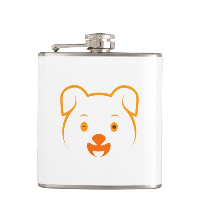 Cute Puppy Flask (Front)