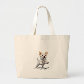 Cute Puppy for Large Tote Bag