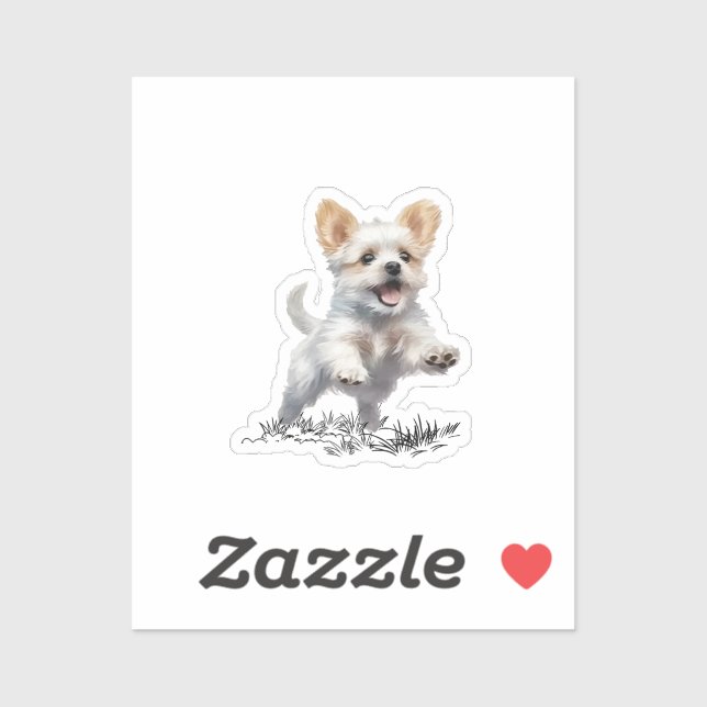Cute Puppy for Sticker  (Sheet)