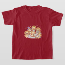 Cute Puppy Friends Kids T-Shirt