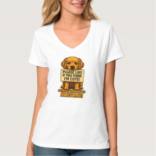 Cute Puppy, Funny Dog Lover Quote T-Shirt