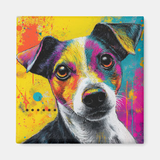 Cute Puppy Funny Dog Mixed Media Animal Pet Magnet
