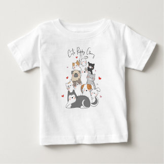 Cute Puppy Gang Baby T-Shirt