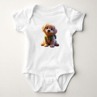 Cute Puppy, Golden Retriever, Baby BodysuitT-Shirt Baby Bodysuit