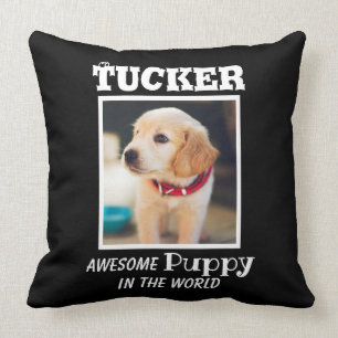 Cute Puppy Golden Retriever Throw Pillow