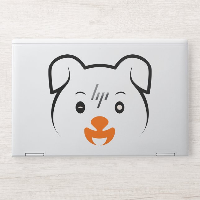 Cute Puppy  HP Laptop Skin (Front)