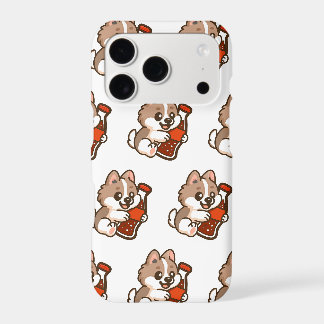 Cute Puppy Hugging Soda Bottle iPhone 17 Pro Case