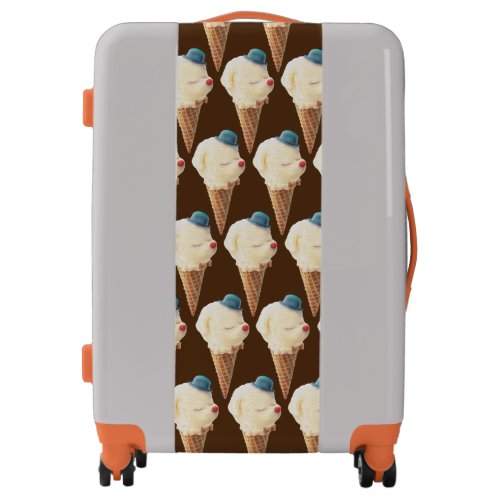 Cute Puppy Ice Cream Pattern Luggage