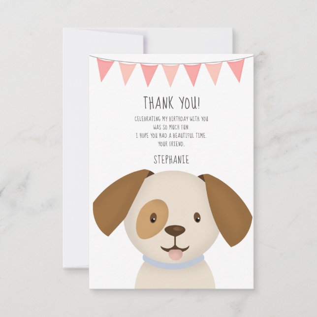 Cute Puppy Invitation (Front)