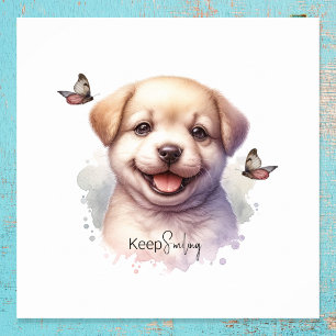 Cute Puppy Keep Smiling Poster
