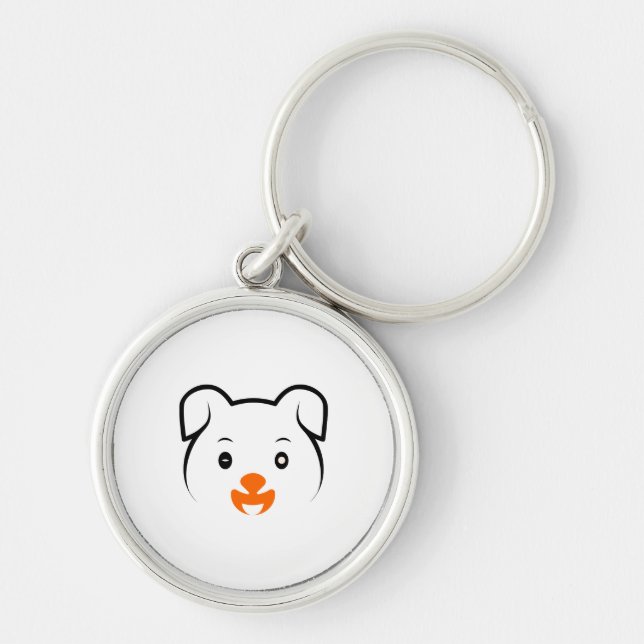Cute Puppy Keychain (Front)