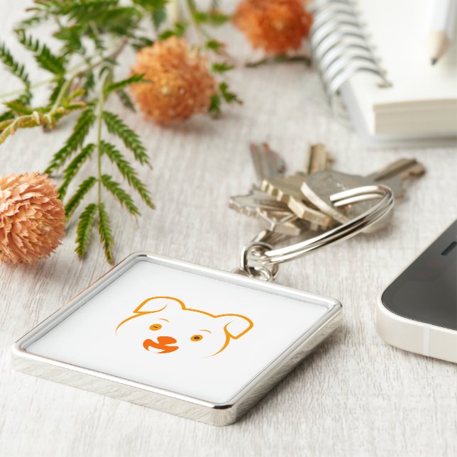 Cute Puppy Keychain (Side)