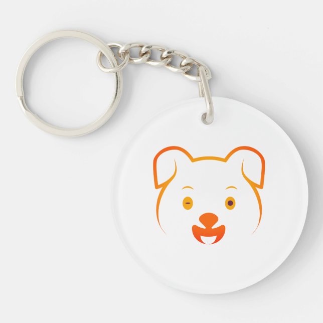 Cute Puppy Keychain (Front)