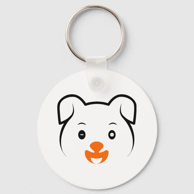 Cute Puppy Keychain (Front)
