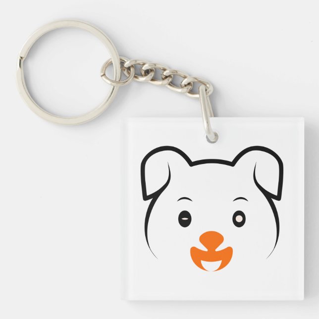 Cute Puppy Keychain (Front)