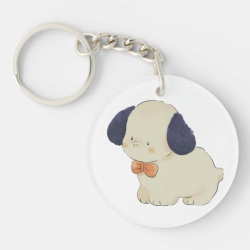 Cute puppy  keychain