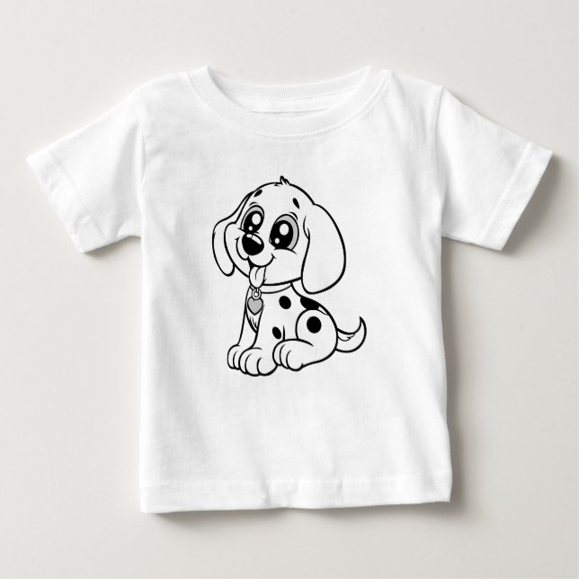 Cute Puppy Kids | cute dog funny pet Baby T-Shirt (Front)