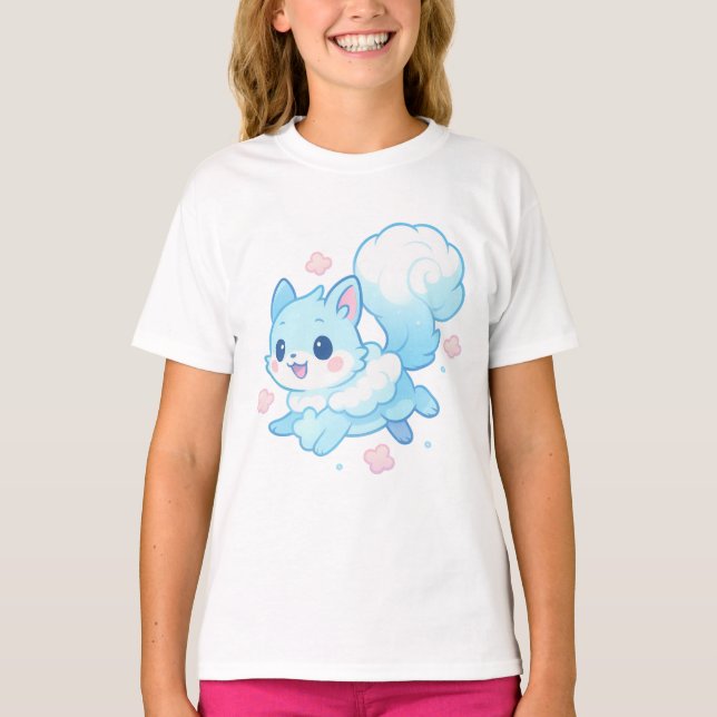 【Cute Puppy Kids T-Shirt】 T-Shirt (Front)