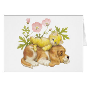 Cute Puppy & Kitten Cards