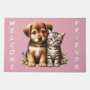 Cute puppy/kitten doormat