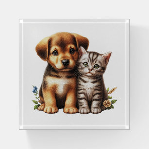Cute puppy/kitten  paperweight