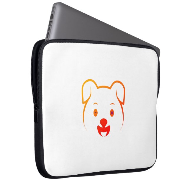 Cute Puppy Laptop Sleeve (Front Right)