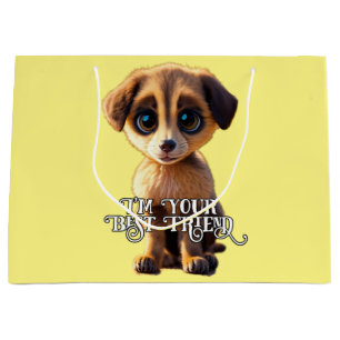 Cute puppy Large gift bag