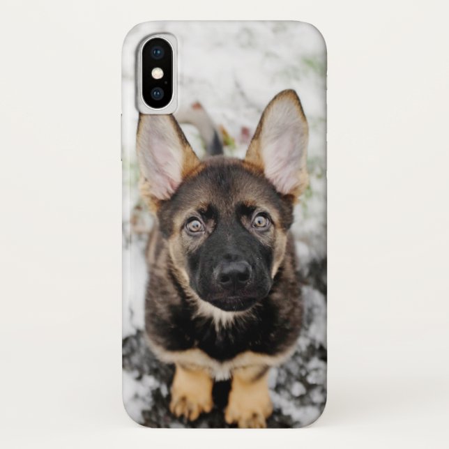 Cute Puppy Looking Up Case-Mate iPhone Case (Back)