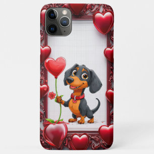 Cute Puppy Love Valentine’s Day Dog Gift iPhone 11 Pro Max Case