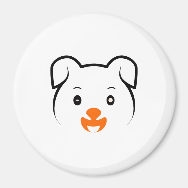 Cute Puppy Magnet (Front)
