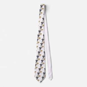 Cute Puppy Marriage Neck Tie