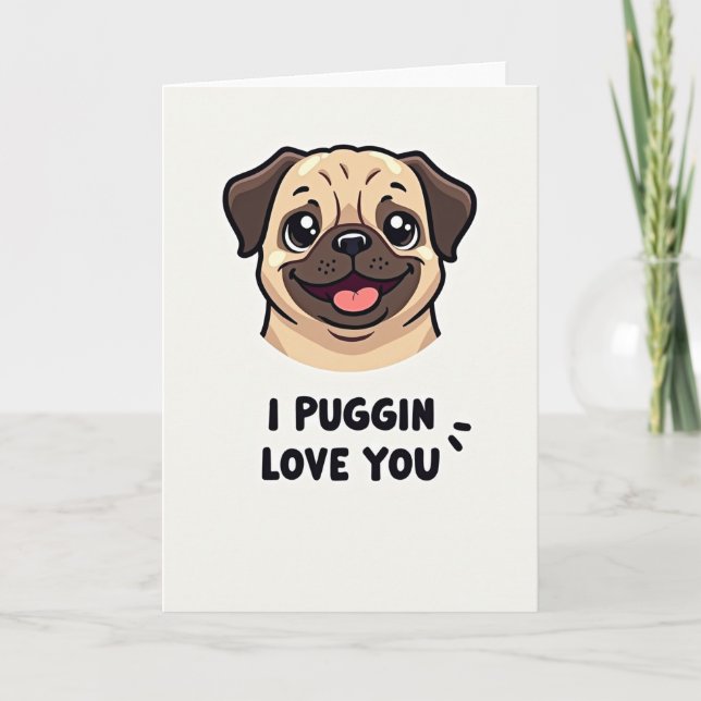 Cute Puppy Mothers Day Card (Front)