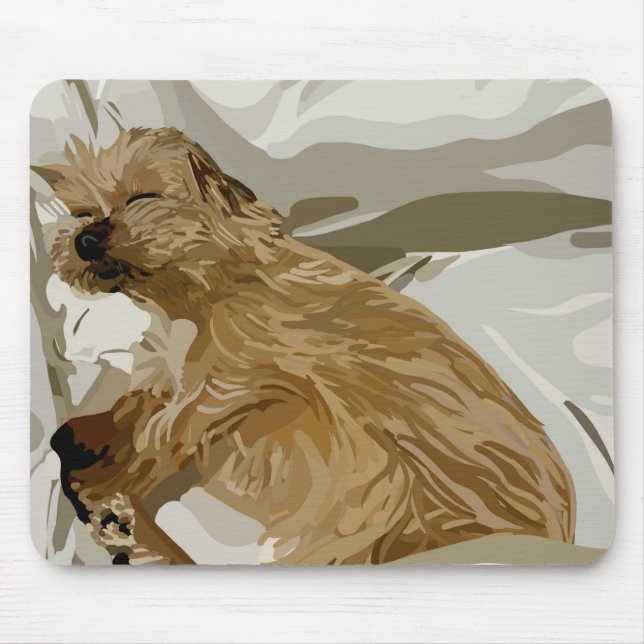 Cute puppy  mouse pad (Front)