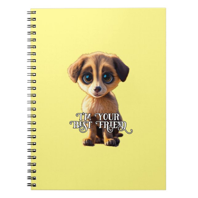 Cute puppy Notebook  (Front)