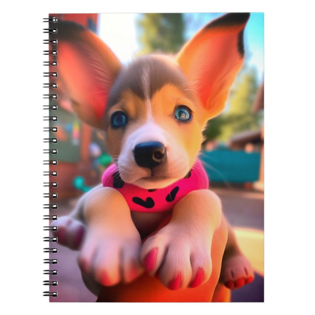 Cute Puppy Notebook (Front)