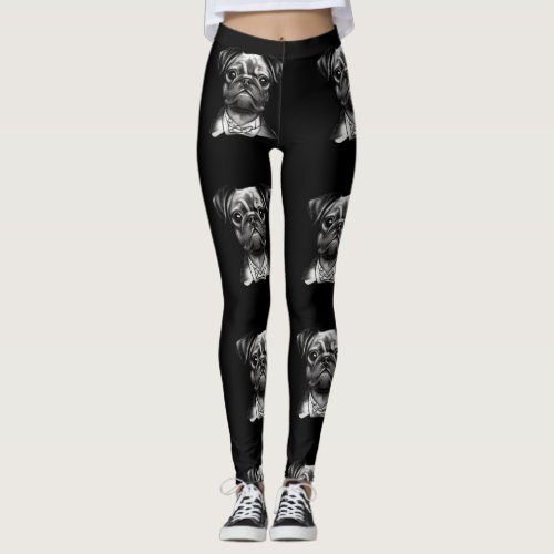 Cute Puppy on Leggings