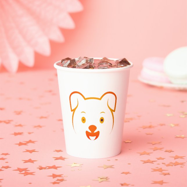 Cute Puppy  Paper Cups (Insitu)