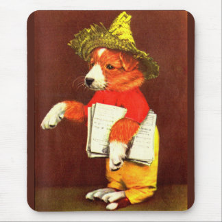 cute puppy paperboy mouse pad