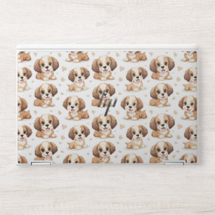 Cute Puppy Pattern HP Laptop Skin