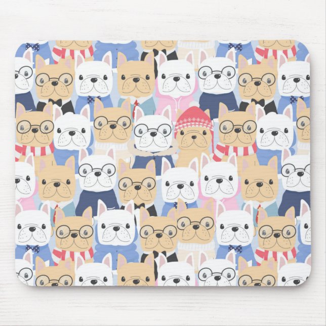 Cute Puppy Pattern Mouse Pad (Front)