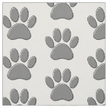 Cute Puppy Paw Drawing Fabric