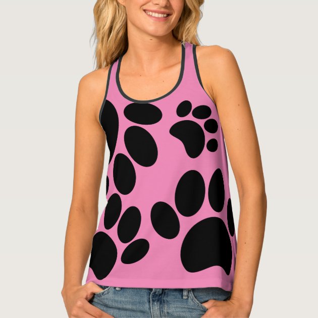 paw print tank top