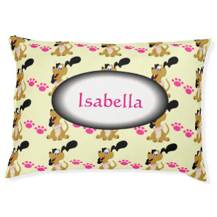 Cute Puppy Personalized Dog Bed