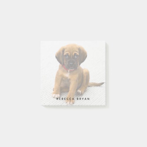 Cute Puppy Personalized Dog Lover Photo Post_it Notes