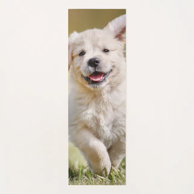 Cute Puppy Personalized Photo Dog Yoga Mat | Zazzle