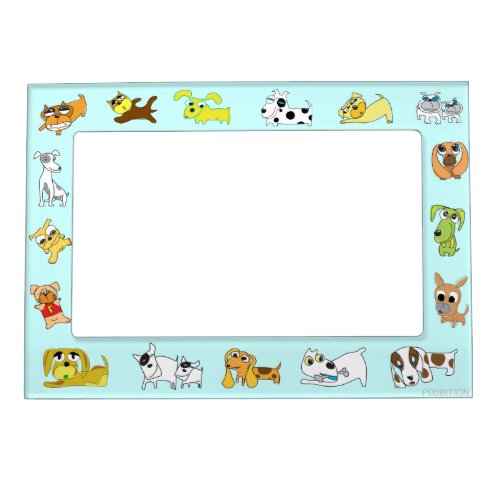 Cute Puppy Photo Frame Magnet