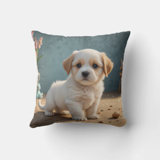 Cute puppy pillow cushion
